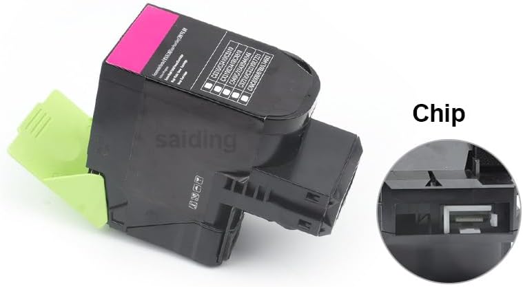 SAIDING 78C1XK0 78C1XC0 78C1XM0 78C1XY0 Remanufactured Toner Cartridges Replacement for CS421 CX421 CS421dn CX421adn CS521 CS521dn High Capacity (Black 8500 Pages, Color 5000 Pages)