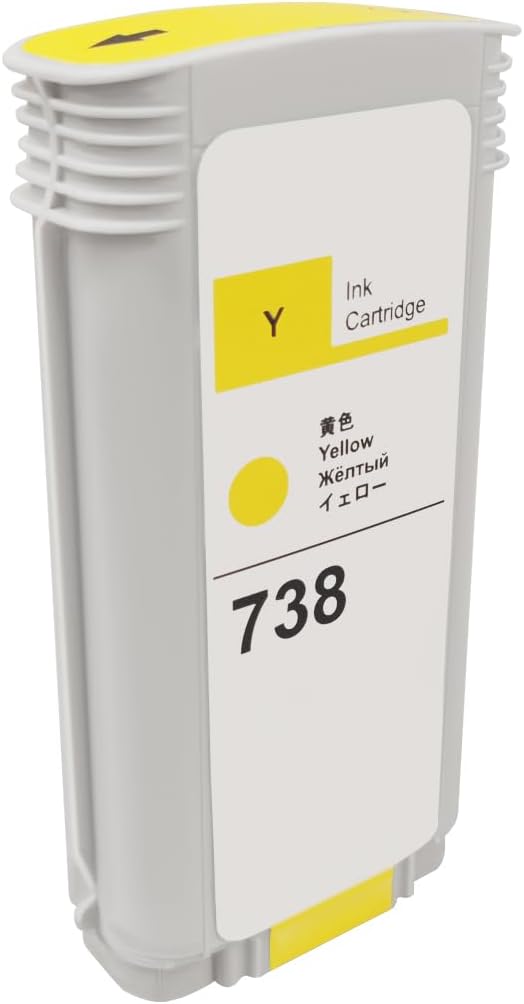 SAIDING 738 Ink Cartridge 130ML Compatible for DesignJet T850 T950 Wide Format Printer plotters (4-Pack)