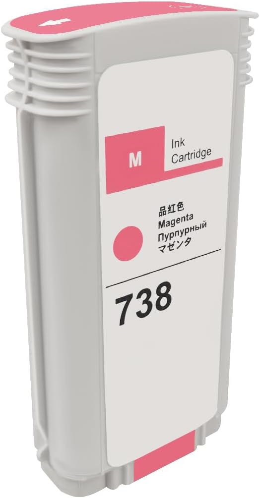 SAIDING 738 Ink Cartridge 130ML Compatible for DesignJet T850 T950 Wide Format Printer plotters (4-Pack)