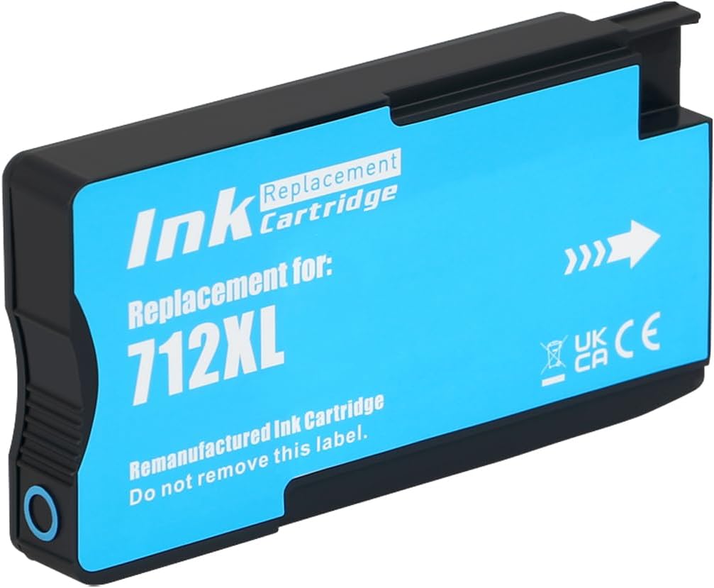 SAIDING Remanufactured 712 712XL Ink Cartridges Replacement for DesignJet T230 T210 T650 T630 Studio Plotter Printer.(4-Pack)