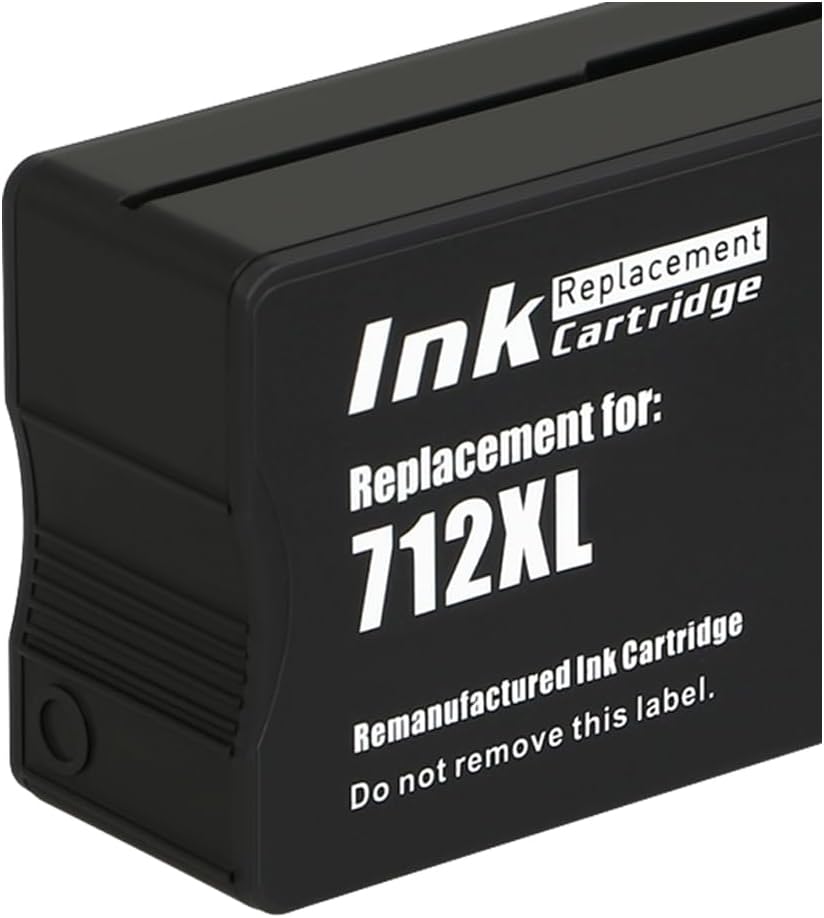 SAIDING Remanufactured 712 712XL Ink Cartridges Replacement for DesignJet T230 T210 T650 T630 Studio Plotter Printer.(4-Pack)