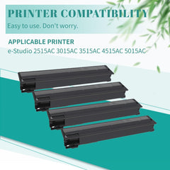 SAIDING T-FC415U Remanufactured T-FC415U-K T-FC415U-C T-FC415U-M T-FC415U-Y Toner Cartridge Replacement for e-Studio 2515AC 3015AC 3515AC 4515AC 5015AC Printer (4 Pack)