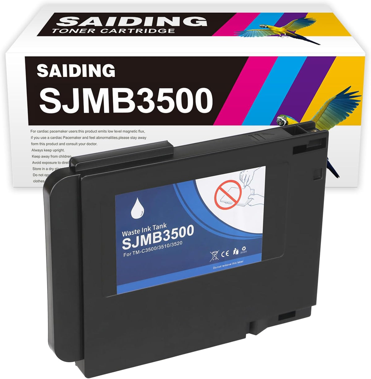 SAIDING Remanufactured SJMB3500 C33S020580 Maintenance Box Replacement for TM-C3500 C3500 C3520 C3510 Printer (1 Pack)