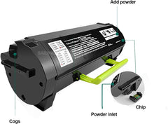 SAIDING Remanfactured MS817 MS 817 53B1H00 High Yield Black Toner Cartridge Compatible for MS817 MS818 MS818dn MS817n Laser Printer[25000 Pages].