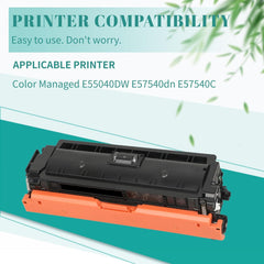 SAIDING W9060MC Toner Cartridge Black Compatible for Color Managed E55040DW E57540dn E57540C Printer(1 Pack)