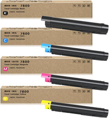 SAIDING Remanufactured Toner Cartridge Replacement for 7800 106R1566 106R1567 106R1568 106R1569 for Xerox 7800 7800DN Printer (4 Pack)