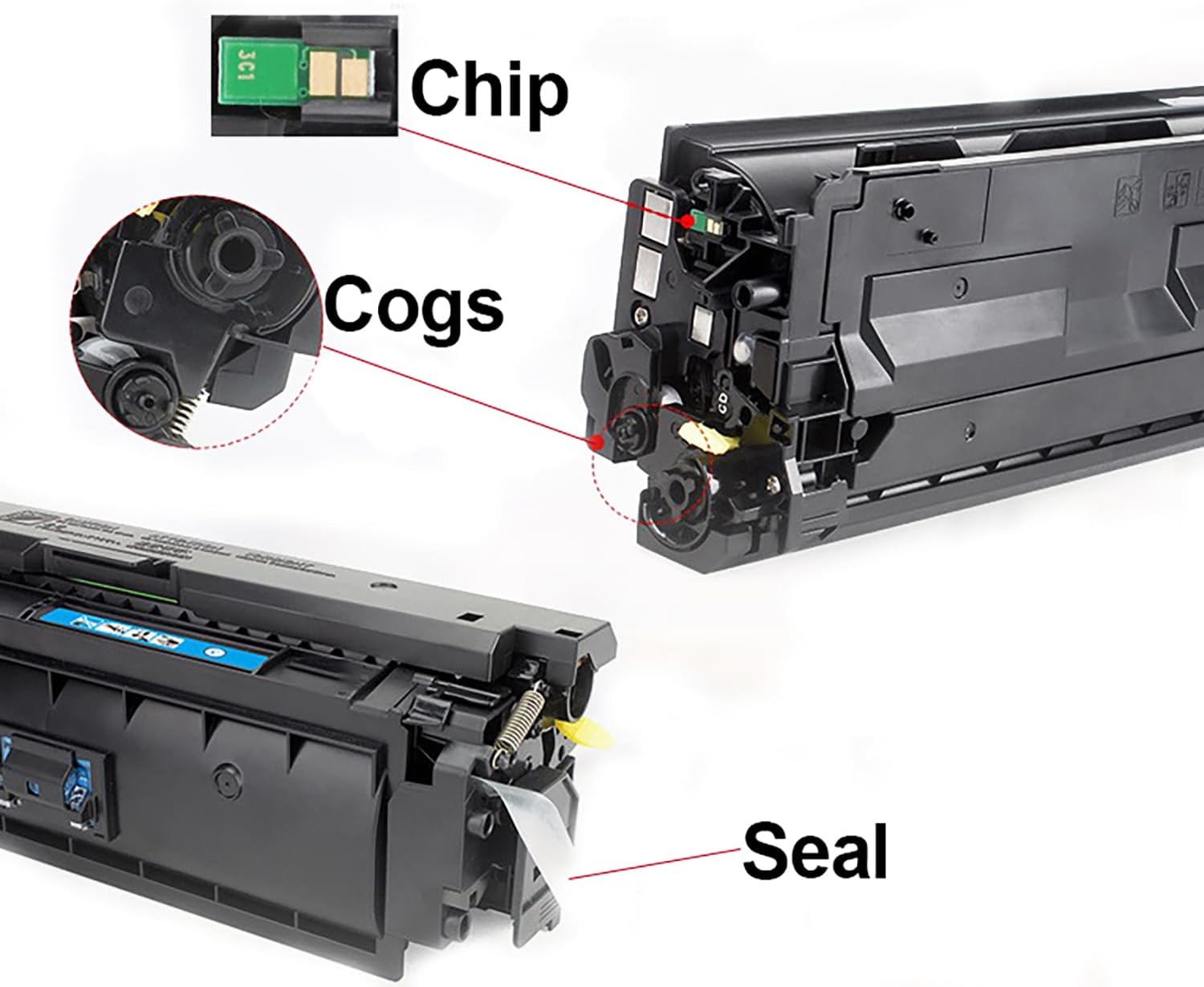 SAIDING W9000MC W9001MC W9002MC W9003MC Toner Cartridge High Yield Replacement for e65160dn e65150dn e65060dn e65050dn Printer.(4-Pack)