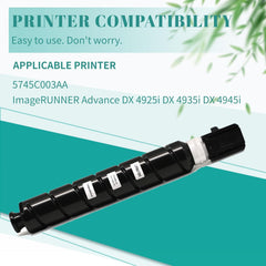 SAIDING GPR-67 GPR67 5745C003AA High Yield Toner Cartridge Black Replacement for Canon ImageRUNNER Advance DX 4925i DX 4935i DX 4945i Printer.