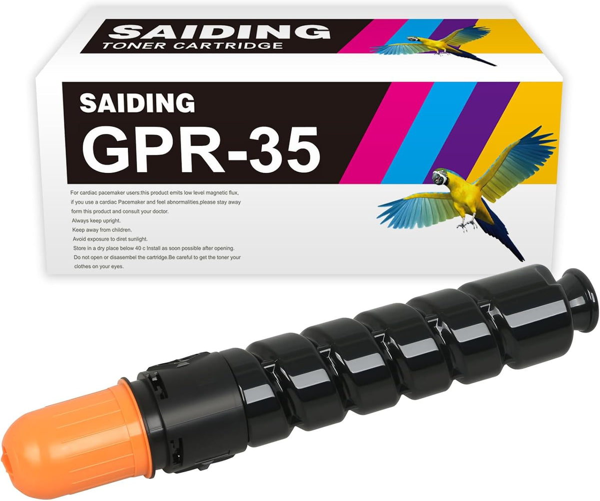 SAIDING Black GPR35 GPR-35 Toner Cartridge 2785B003AA Toner Cartridge Replacement for Canon imageRUNNER 2525 2525i 2530 2530i 2520 Printer(15000 Pages)