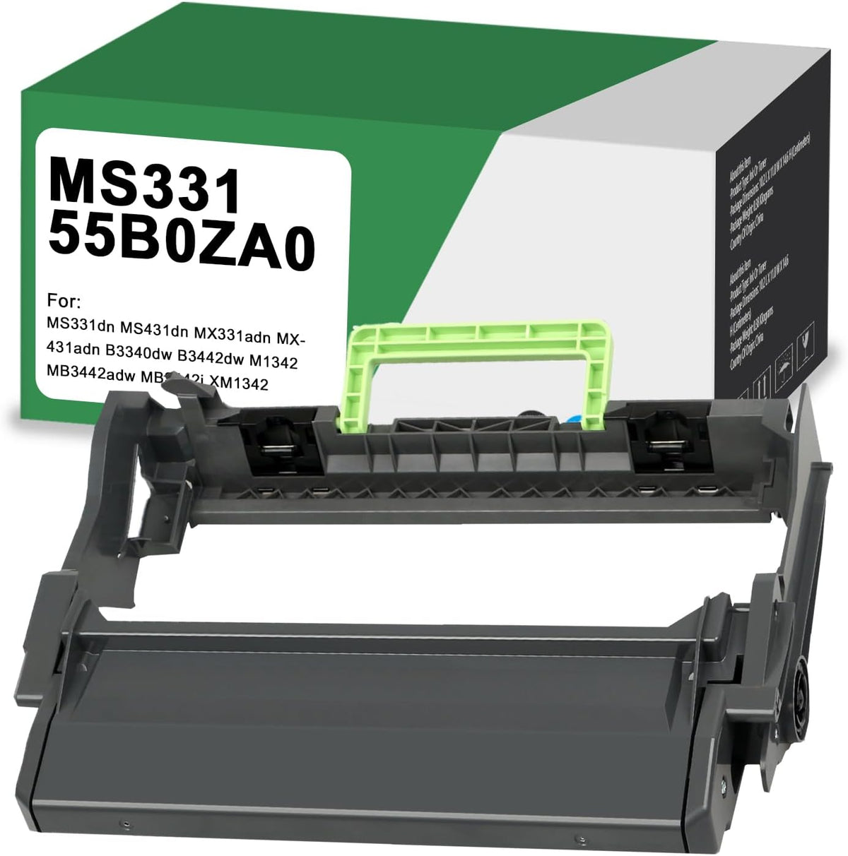 SAIDING 55B0ZA0 MS331 Drum Unit Replacement for MS331dn MS431dn MX331adn MX431adn B3340dw B3442dw M1342 MB3442adw MB3442i XM1342 Printer[40500 Pages]