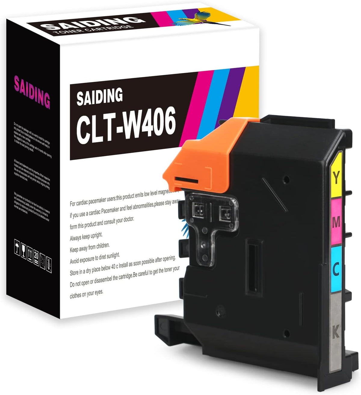 SAIDING CLT-W406 Waster Toner Bottle use for Samsung Waste Tank JC96-06298A, CLT W406 CLP365, CLP365W, CLX3305, CLX3305FN, CLX3305FW, CLX3305W, SLC410W, SLC460FW, SLC460W