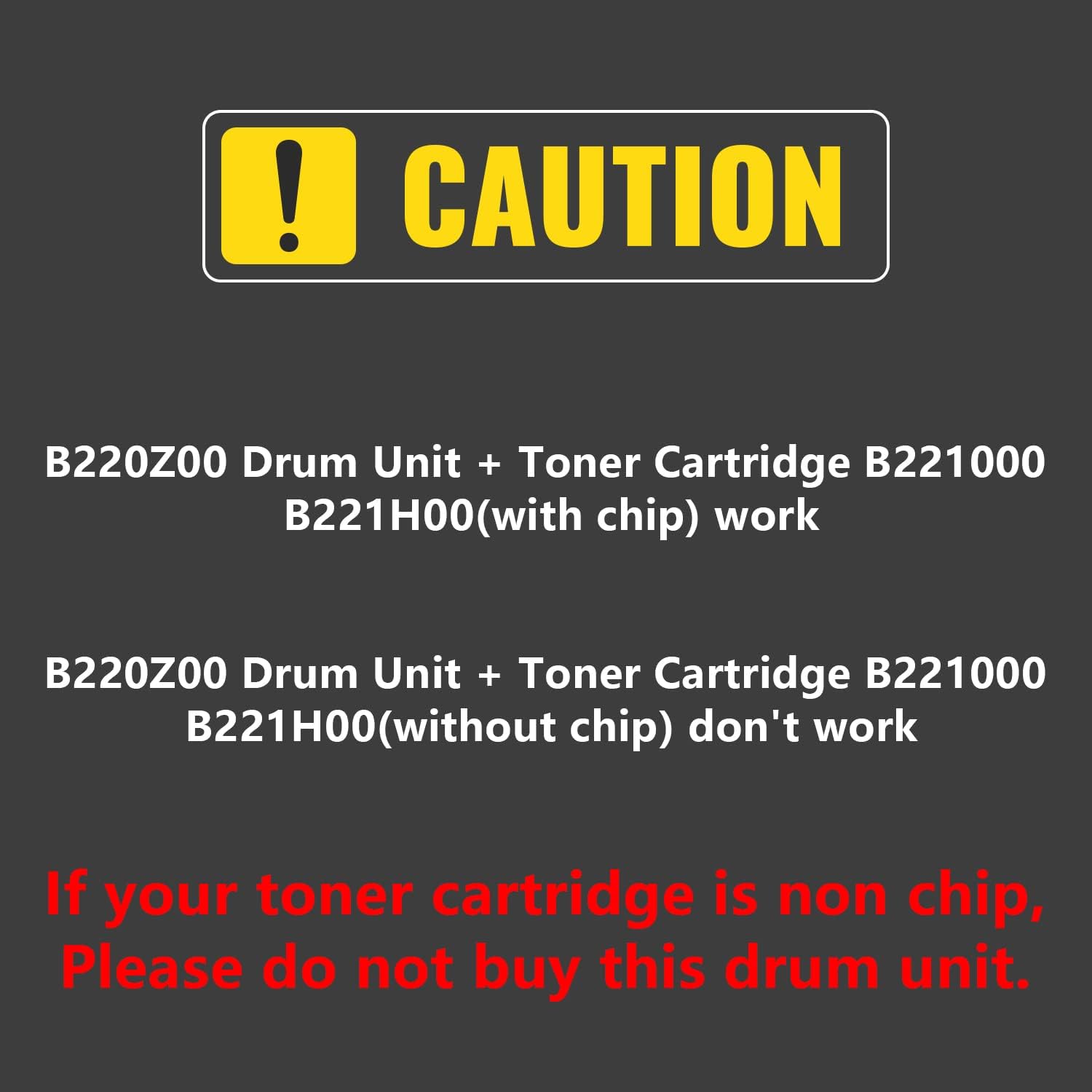 SAIDING Remanufactured Imaging Unit Replacement for B220Z00 B2236 Drum Unit to Use with MB2236i B2236dw MB2236adw MB2236adwe Printer (1 Pack, No Toner)