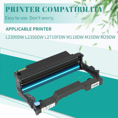 DL-730 Drum Unit DL730 Drum Cartridge 12,500 Pages Use Compatible for Pantum L2300DW L2350DW L2710FDW M118DW M15DW M29DW Printer (1 Pack).