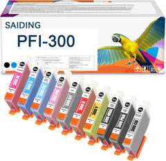 SAIDING PFI300 PFI-300 Ink Cartridge High Yield Replacement for can0n imagePROGRAF PRO-300 Printer.
