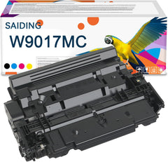 SAIDING Remanufactured W9017MC Black Toner Cartridge Replacement for E50045 MFP E52545 Printers (with Old Chip)