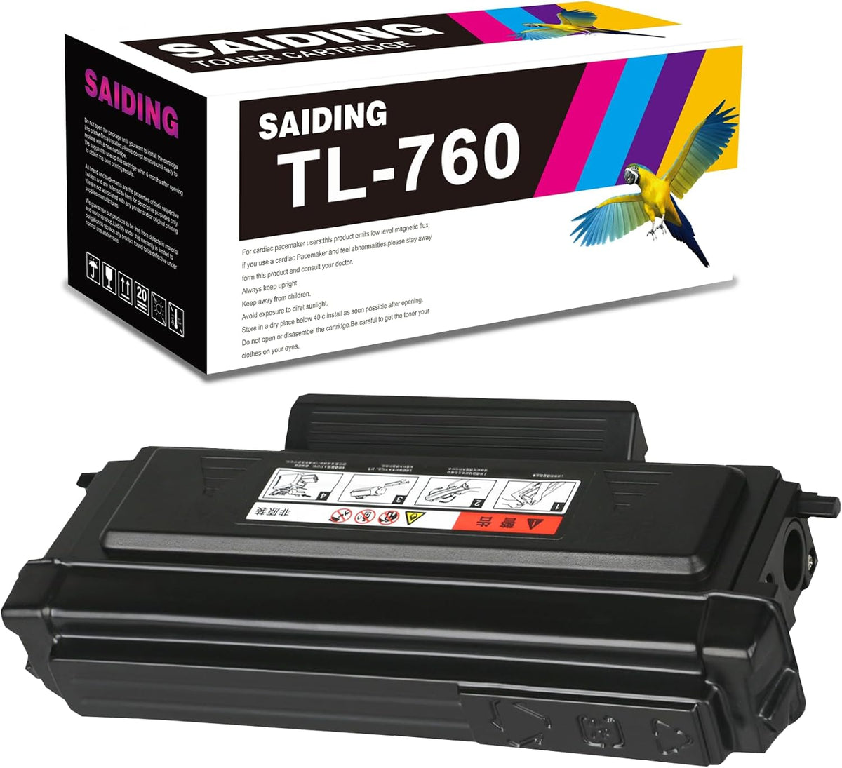 SAIDING TL760 TL-760 Toner Cartridge Black Compatible for Pantum DL730 Drum Unit for L2350DW L2710DW Series Printer.