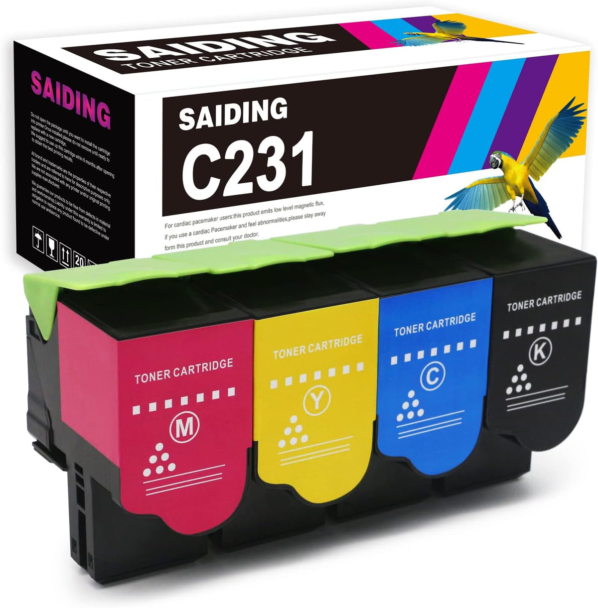 SAIDING C2325 C231 C2310K0 C2310C0 C2310M0 C2310Y0 Remanufactured Toner Cartridge Compatible for C2325 C2425 C2535 MC2325 MC2425 MC2535 MC2640 C2325dw MC2325adw C2535dw MC2535adwe C2425dw