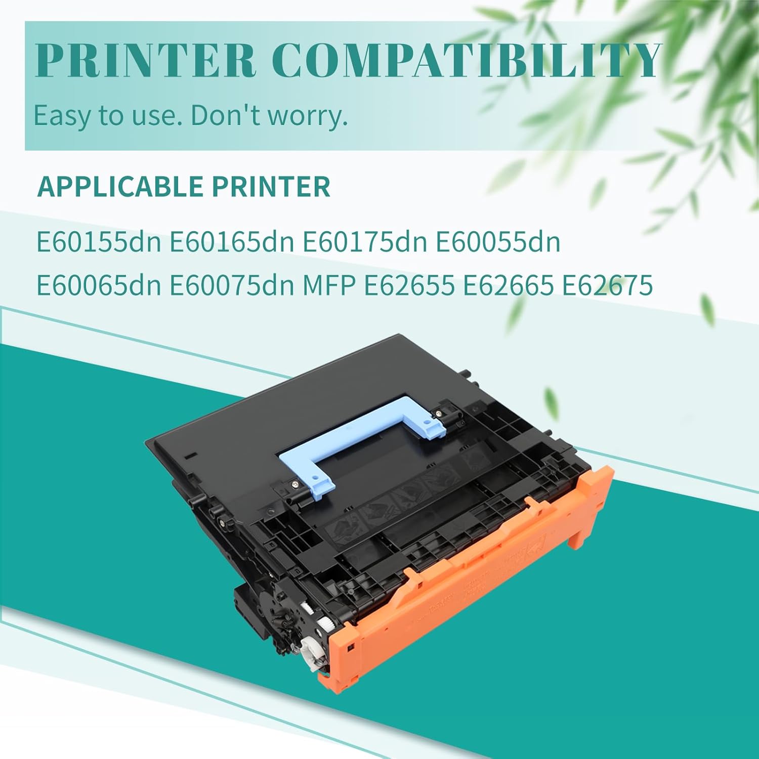 SAIDING W9004MC W9004 Black Remanufactured The New Chip Toner Cartridges Replacement for Managed E60155dn E60165dn E60175dn E60055dn E60065dn E60075dn MFP E62655 E62665 E62675 Printer (1 Black)