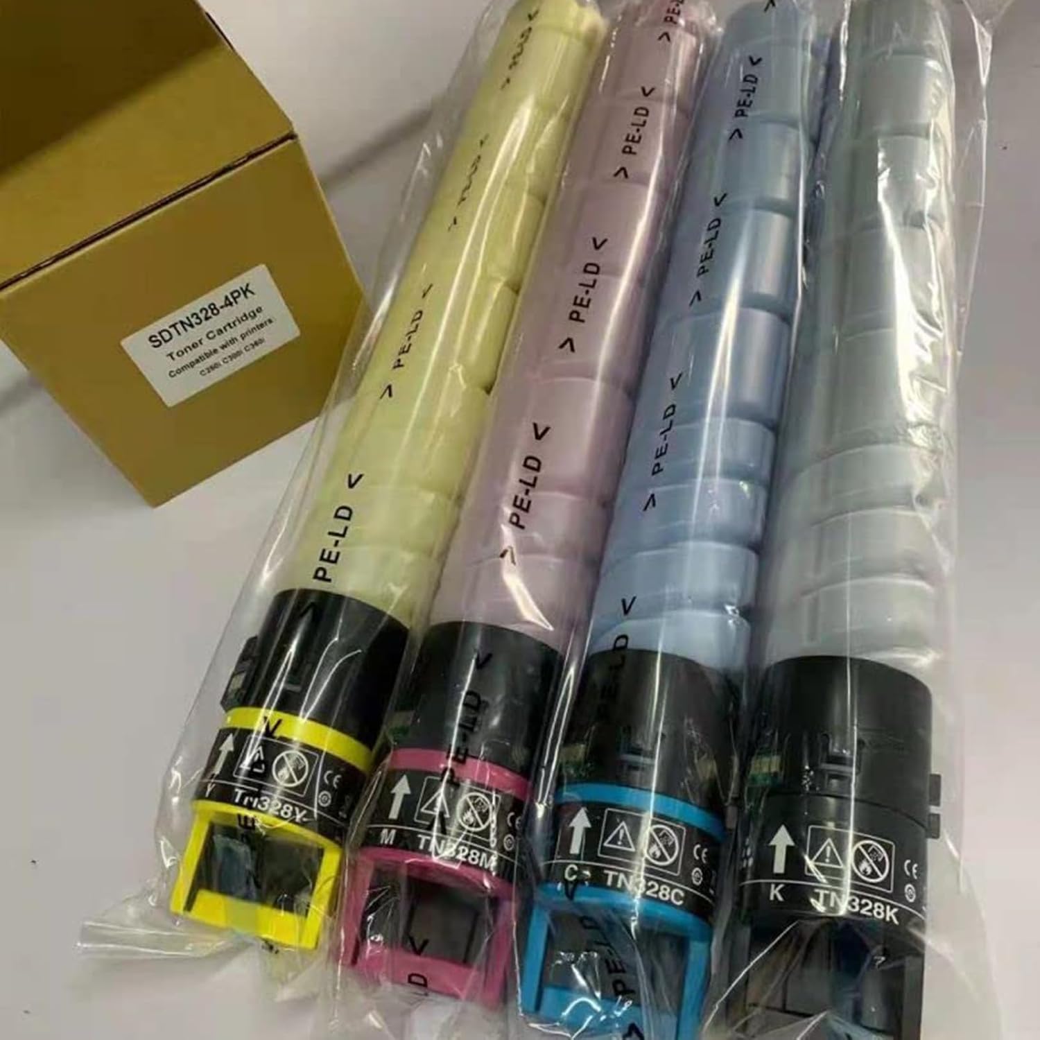 Compatible Toner Cartridge Replacement for Konica TN328 TN-328 TN626 TN330 TN628 for Minolta Bizhub C250i C300i C360i C450i C550i C650i C7130i C251i C301i C361i C451i C551i C651i Printer(4 Pack
