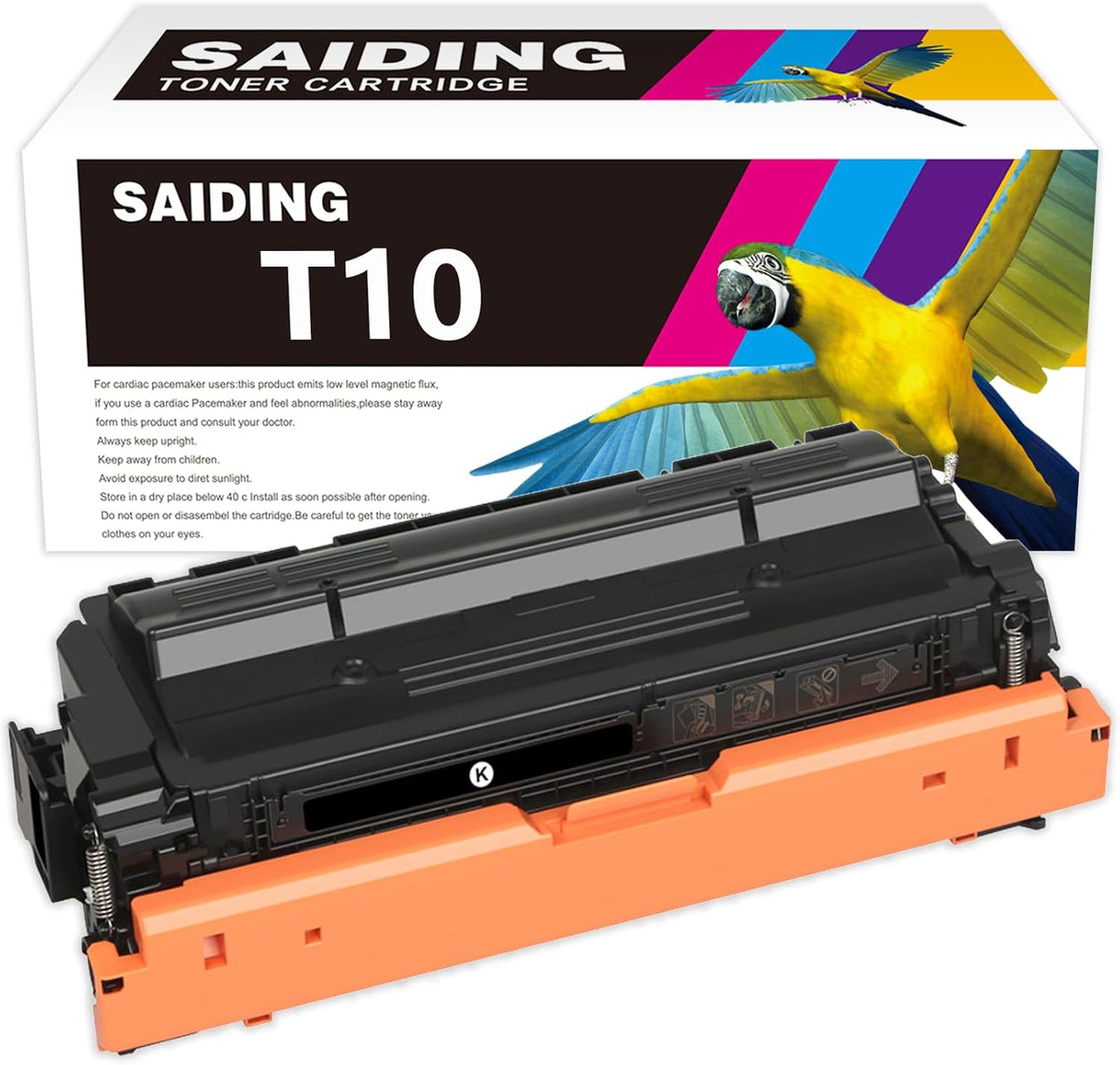 SAIDING Compatible T10 4566C001 Black High Yield Toner Cartridge Replacement for Canon Color ImageClass X LBP1538C C1533P C1538P MF1538C C1538iF Printer.