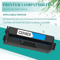 SAIDING C3224 C3210C0 C321HC0 Toner Cartridge Replacement for MC3224 MC3326 MC3224adwe MC3224i MC3326adwe C3224dw MC3426i MC3326i C3326dw C3426dw Printers.(Cyan)