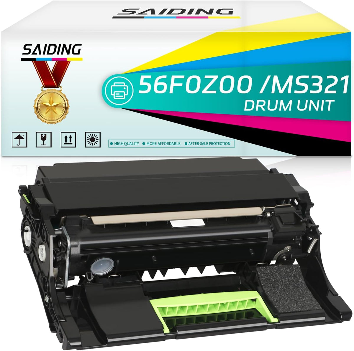 SAIDING 56F0Z00 Remanufactured MS321 Imaging Unit Cartridge Replacement for B2338dw B2442dw B2546dn B2546dw B2650dn B2650dw M1242 M1246 M3250 MB2338adw MS321 MS421 MS521 MX321 MX521 Printer.