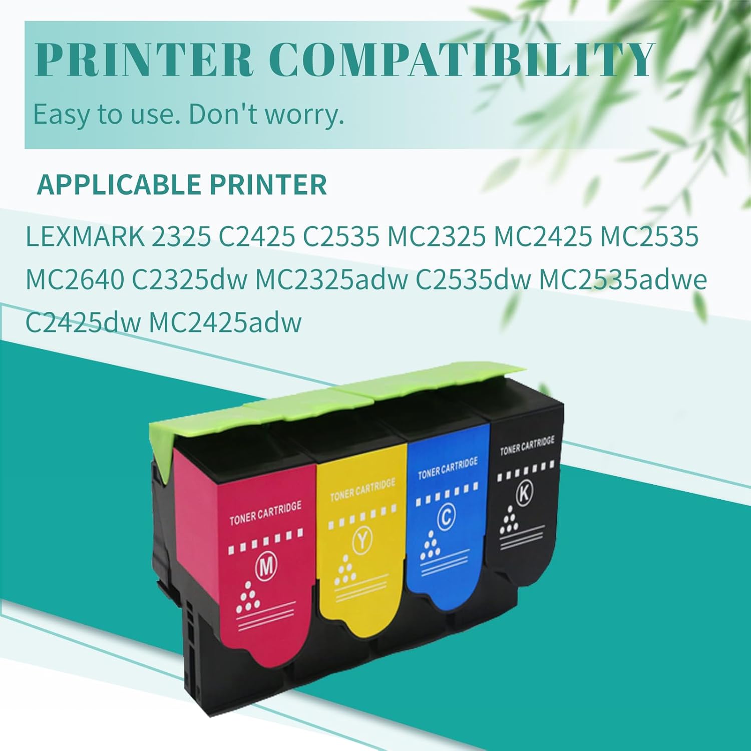 SAIDING C231H C231HK0 C231HC0 C231HM0 C231HY0 Remanufactured Toner Cartridge Compatible for C2325 C2425 C2535 MC2325 MC2425 MC2535 MC2640 C2325dw MC2325adw C2535dw MC2535adwe C2425dw MC2425adw