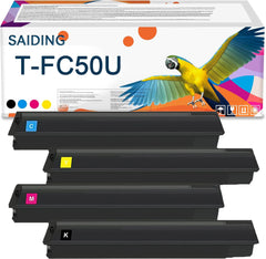 SAIDING Remanufactured T-FC50U TFC50U FC50U Toner Cartridge Replacement for E-Studio 5055c 4555c 2555c 3055c 3555c Printer(4-Pack)