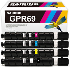 SAIDING GPR69 GPR-69 Remanufactured Toner Cartridge Compatible for Canon ImageRunner Advance C5842i C5850i C5862i C5872i Printer(1Black 1Cyan 1Magenta 1Yellow)