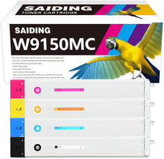 SAIDING Compatible W9150MC W9151MC W9152MC W9153MC Toner Cartridge Replacement for Color Managed MFP E78625dn E78630dn E78635dn Printers.(4 Pack)