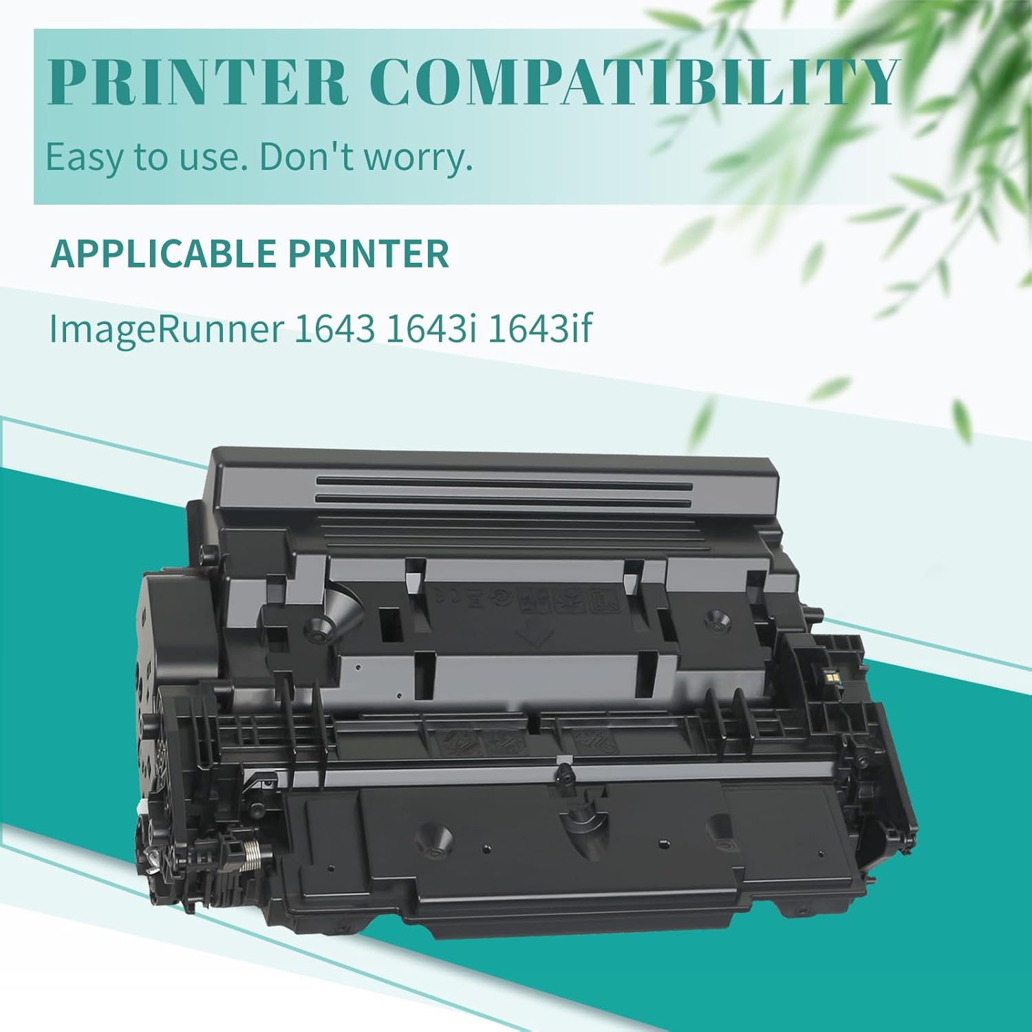 Compatible T06 Toner Cartridge Black High Yield Replacement for Canon ImageRunner 1643 1643i 1643if Printer[20000 Pages]