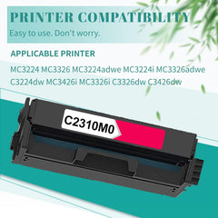 SAIDING C3210M0 C321HM0 C3224 Toner Cartridge Replacement for MC3224 MC3326 MC3224adwe MC3224i MC3326adwe C3224dw MC3426i MC3326i C3326dw C3426dw Printers.(Magenta)