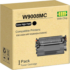 SAIDING W9008MC Black Toner Cartridge High Yield Compatible for E50145DN MFP E52645DN E52645C Printer.[23000 Pages]