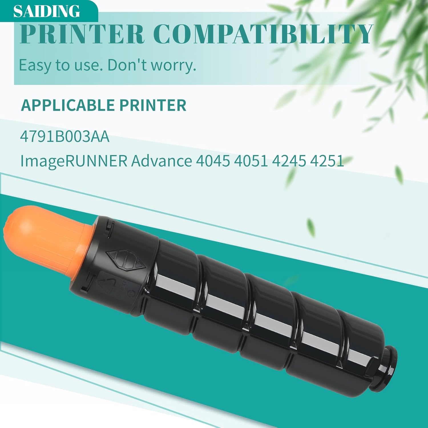 SAIDING Black GPR42 GPR-42 Toner Cartridge 4791B003AA Compatible for Canon ImageRUNNER Advance 4045 4051 4245 4251 Printer(34200 Pages)