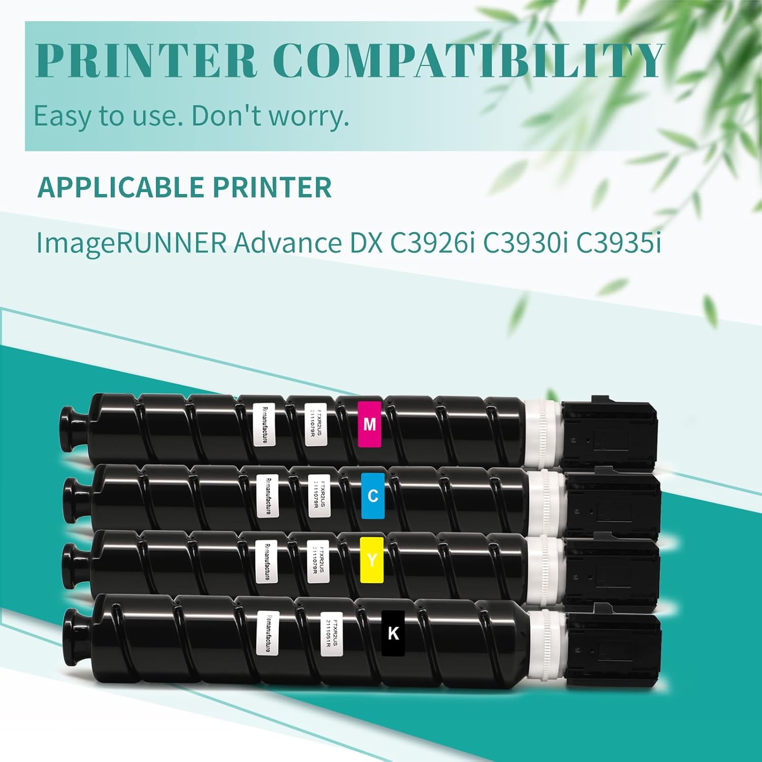 SAIDING GPR-66 GPR66 Toner Cartridge 5753C003AA 5754C003AA 5755C003AA 5756C003AA High Yield Toner Cartridge Compatible for Canon ImageRUNNER Advance DX C3926i C3930i C3935i Printer(4-Pack)