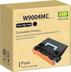 SAIDING W9004MC W9004 Black Remanufactured The New Chip Toner Cartridges Replacement for Managed E60155dn E60165dn E60175dn E60055dn E60065dn E60075dn MFP E62655 E62665 E62675 Printer (1 Black)